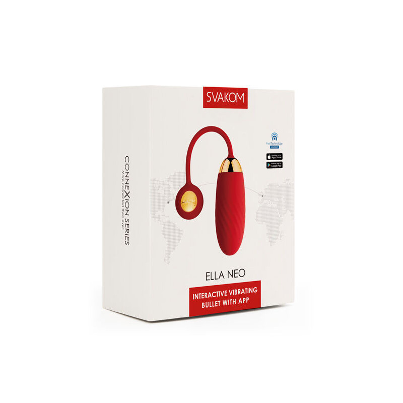 Oeuf Vibrant Elle Neo Rouge avec App