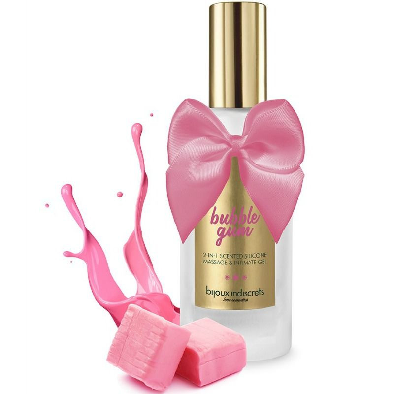 Bijoux Bubble Gum Gel 2 en 1 Silicone Chewing-gum Fraise