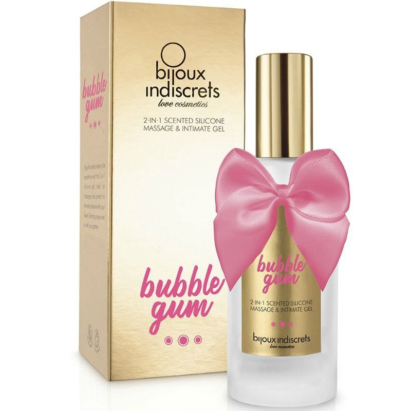 Bijoux Bubble Gum Gel 2 en 1 Silicone Chewing-gum Fraise