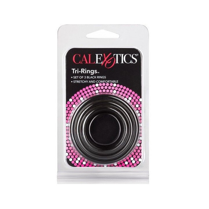 Tri Rings Set Anneaux Noirs