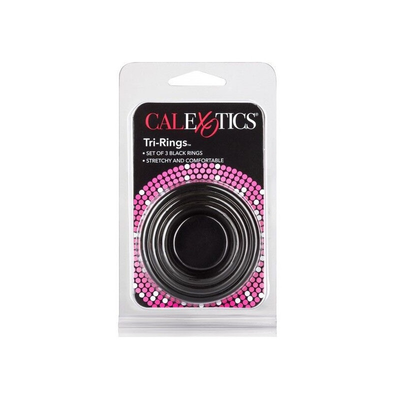 Tri Rings Set Anneaux Noirs