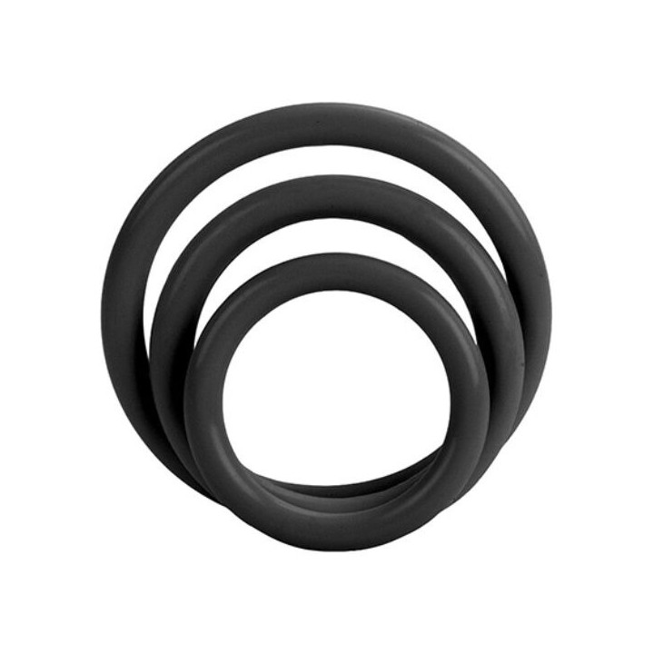 Tri Rings Set Anneaux Noirs