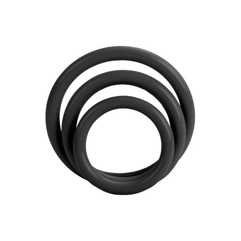 Tri Rings Set Anneaux Noirs
