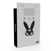 Masque en Cuir Végan avec Oreilles de Lapin