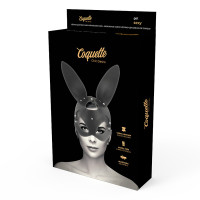 Masque en Cuir Végan avec Oreilles de Lapin