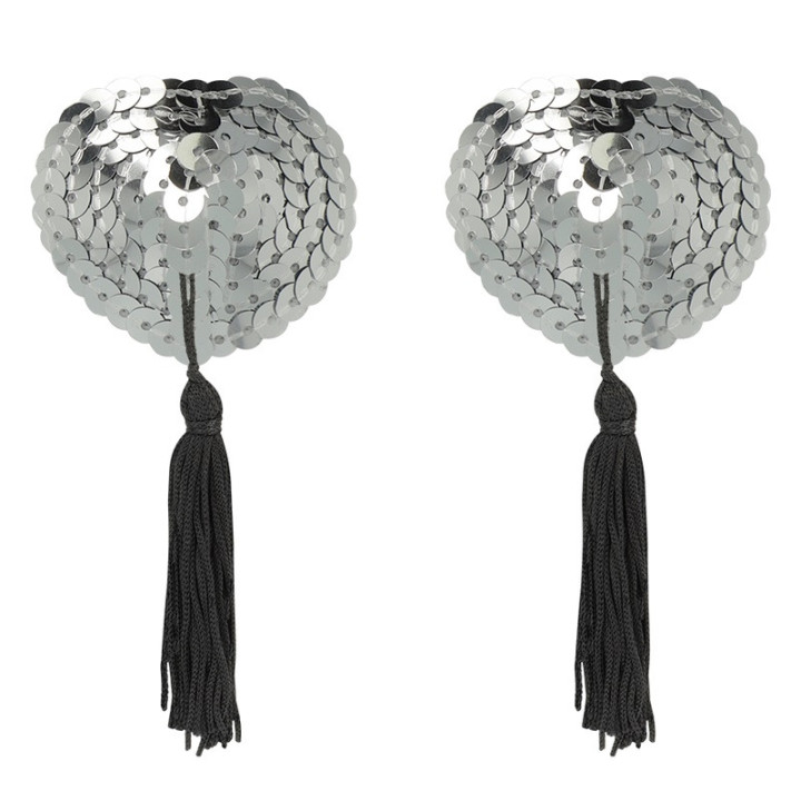 Chic Desire Cache-Tétons Paillettes Argentées