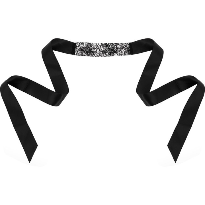 Masque en Dentelle Florale Noire