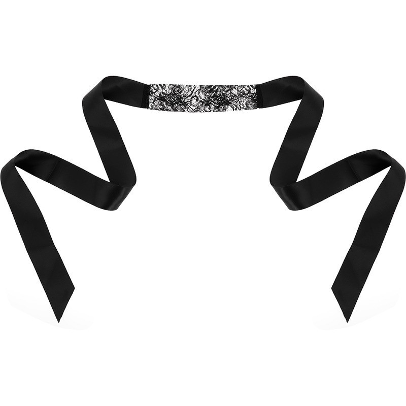 Masque en Dentelle Florale Noire