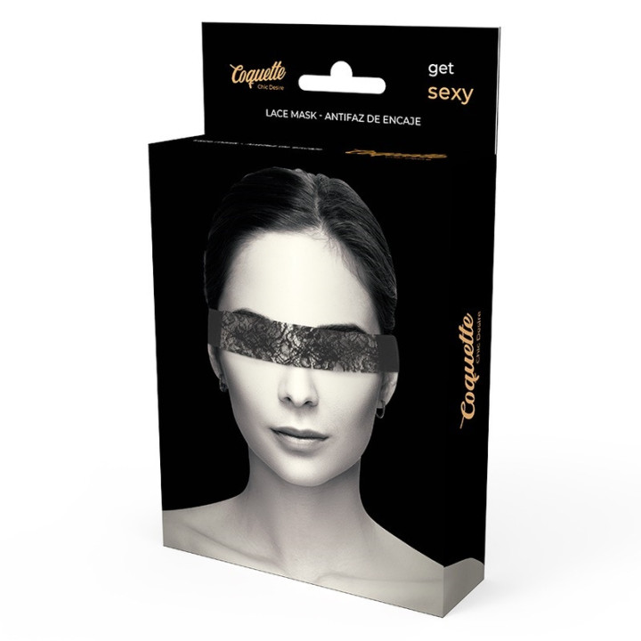 Masque en Dentelle Florale Noire