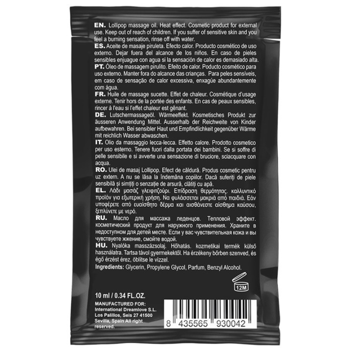 Kissable Huile Massage Sucette 10 ml
