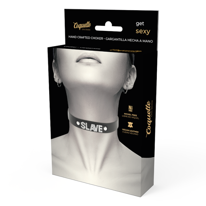Choker Cuir Végétalien Slave