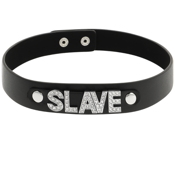Choker Cuir Végétalien Slave