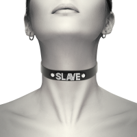 Choker Cuir Végétalien Slave