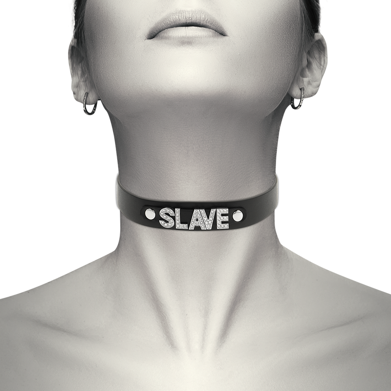 Choker Cuir Végétalien Slave