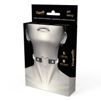 Choker Cuir Végétalien Coeur