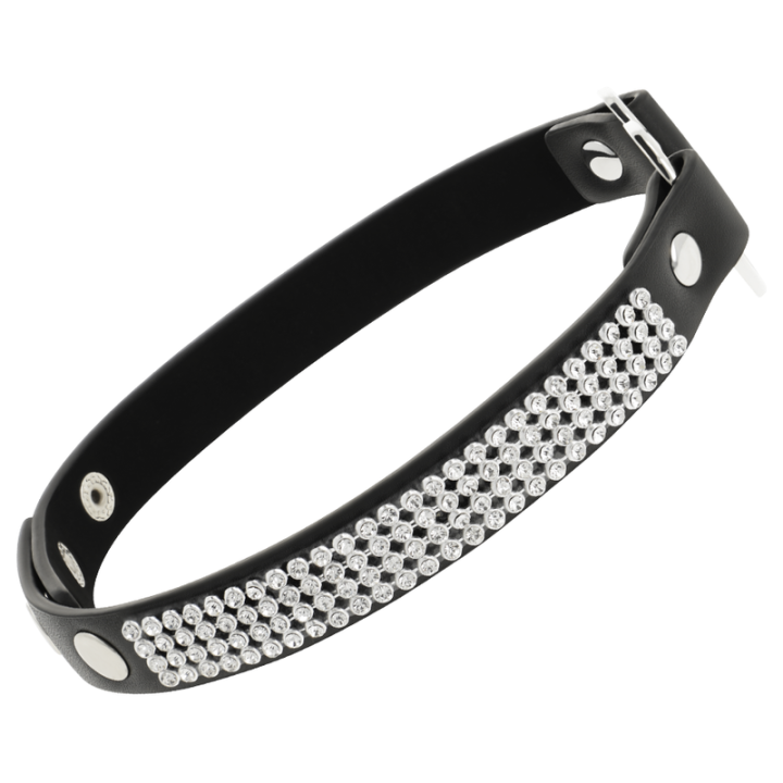 Choker Cuir Végétalien Coeur