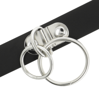 Choker Cuir Vegan Double Anneau