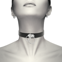 Choker Cuir Vegan Double Anneau
