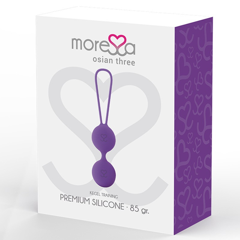 Silicone de boule Amoressa Osian trois Premium violet