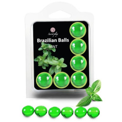 Set 6 Brazilian Balls Menthe