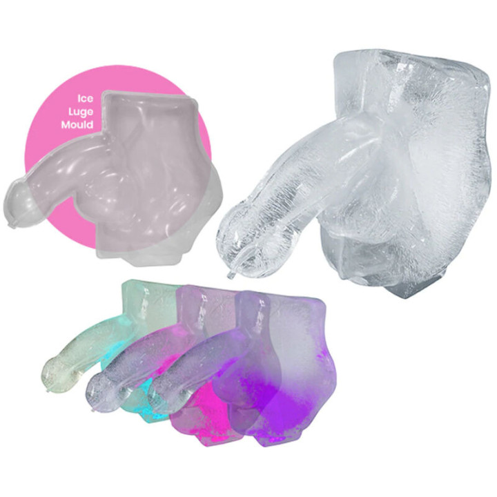Luge de glace Énorme pénis gelé