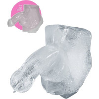 Luge de glace Énorme pénis gelé