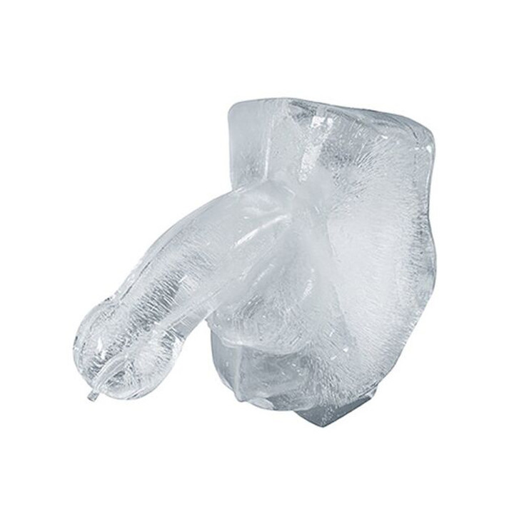 Luge de glace Énorme pénis gelé