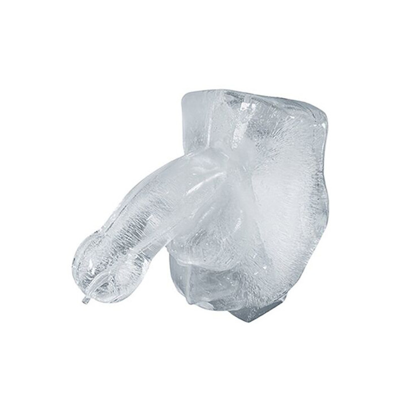 Luge de glace Énorme pénis gelé