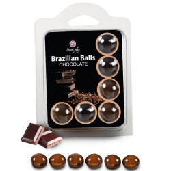 Brazilian Balls Jeu de 6 Chocolat