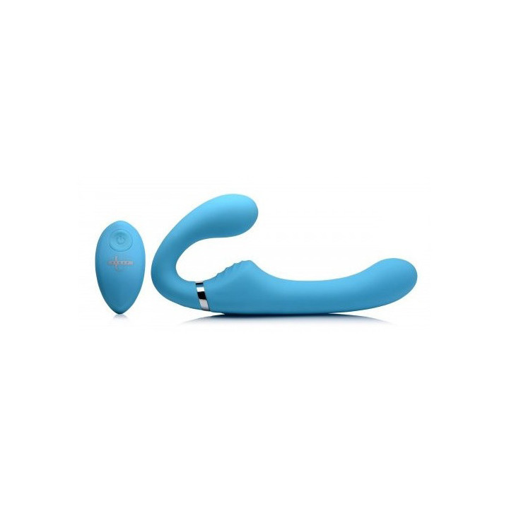 Arnés Doble Silicona USB con Mando Azul