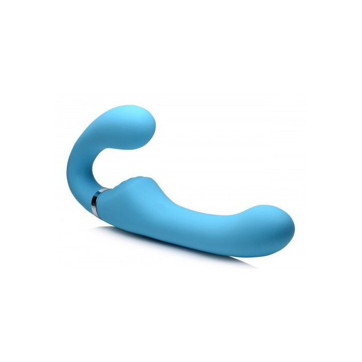 Arnés Doble Silicona USB con Mando Azul