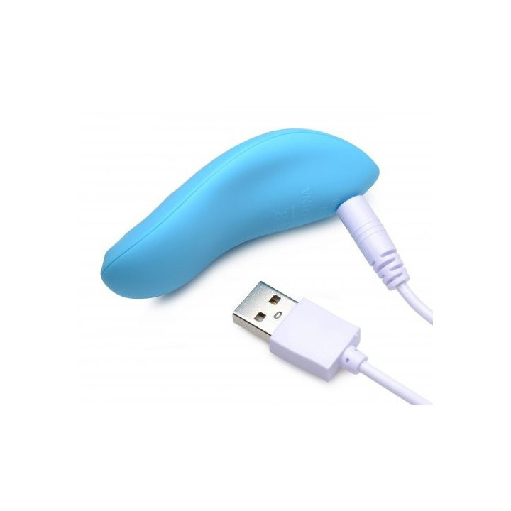 Arnés Doble Silicona USB con Mando Azul