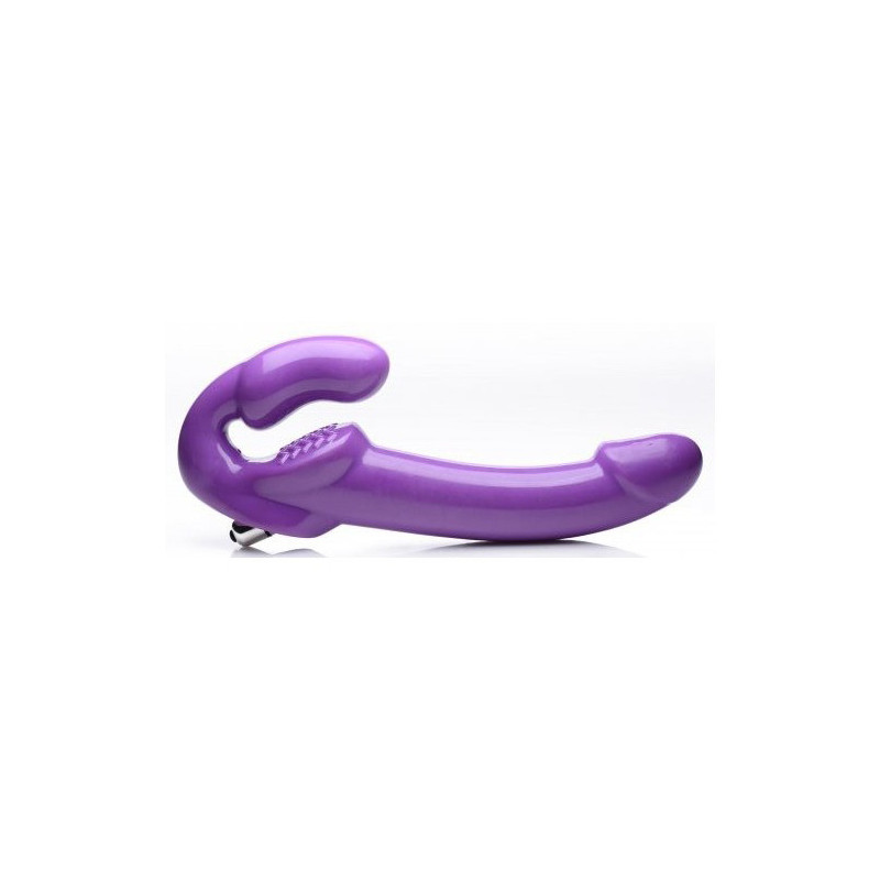 Harnais Double Vibration Revolver Thick Lilas