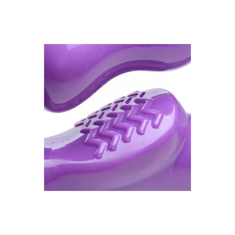 Harnais Double Vibration Revolver Thick Lilas