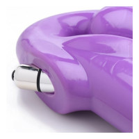 Harnais Double Vibration Revolver Thick Lilas