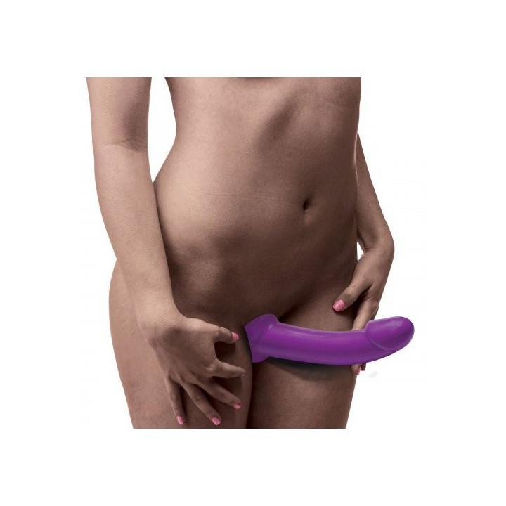 Harnais Double Vibration Revolver Thick Lilas