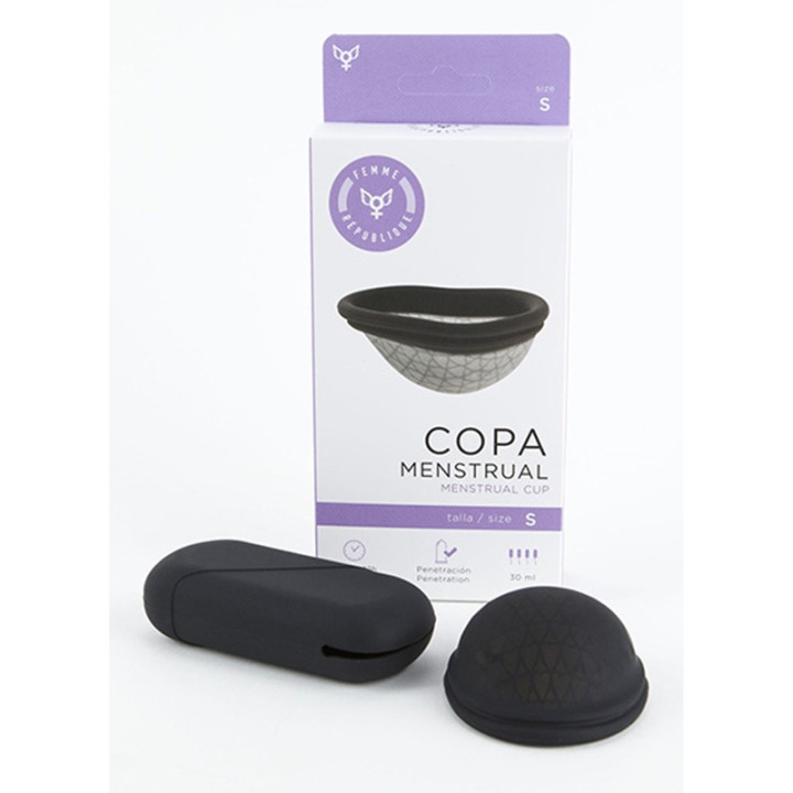 Coupe Menstruelle Noire S Femme République