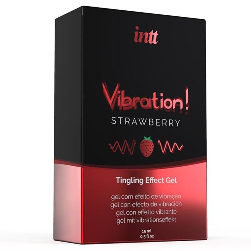 Vibromasseur Liquide Fraise 15 ml