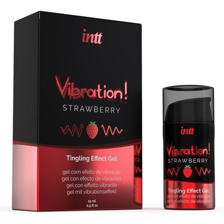 Vibromasseur Liquide Fraise 15 ml