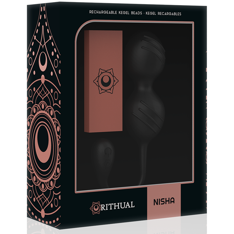 Nisha Boules de Kegel Vibrantes Rechargeables Noirs