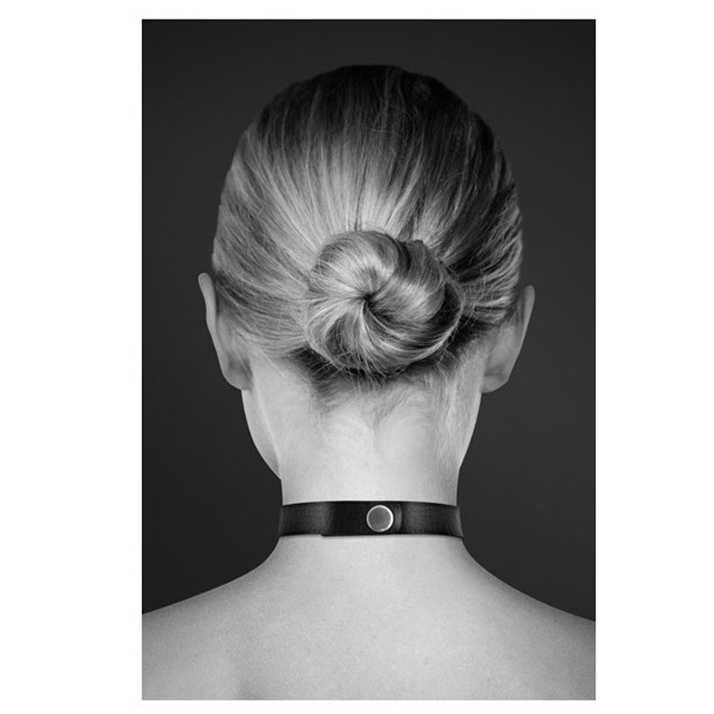 Collier Double Cercle Noir