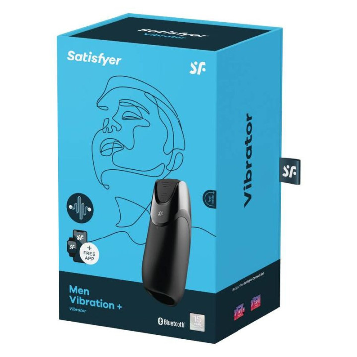 Satisfyer Men Vibration+ avec App Noir