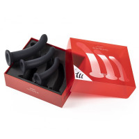 Set de 3 Dildos Taille S / M / L Noirs