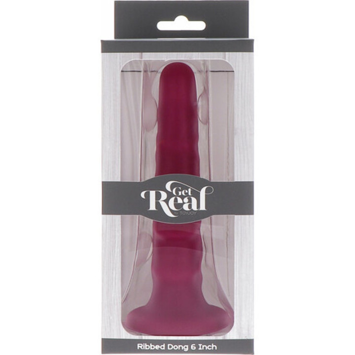Gode avec Ventouse 6 Inch Rouge