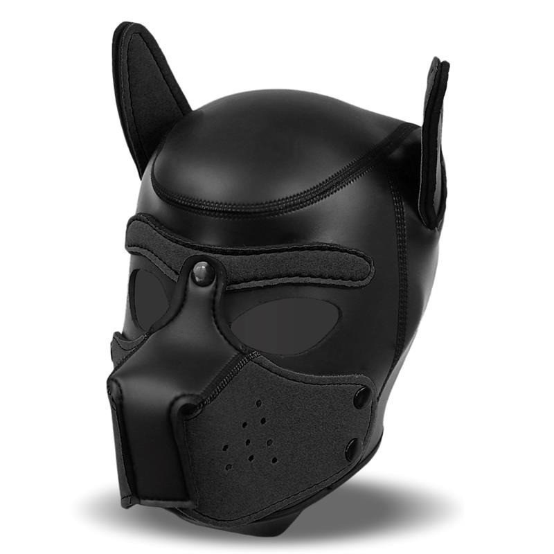 Hound Masque de Chien Noir Taille Unique