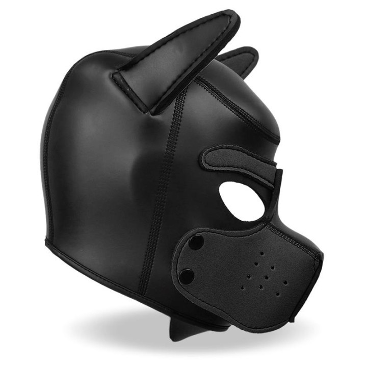 Hound Masque de Chien Noir Taille Unique
