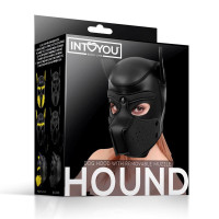 Hound Masque de Chien Noir Taille Unique