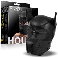 Hound Masque de Chien Noir Taille Unique