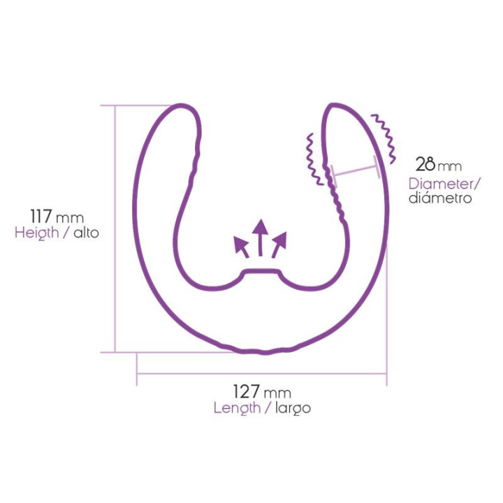 Two Lovers Vibromasseur pour Couples 3 en 1