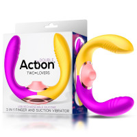 Two Lovers Vibromasseur pour Couples 3 en 1